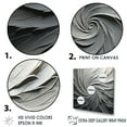 thumbnail image 5 of Designart "Meditative Movement In Grey And Beige II" Abstract Spirals Picture Framed Wall Art Prints, 5 of 5