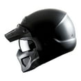 thumbnail image 6 of 1Storm Motorcycle Full Face Helmet Open Face Helmet with Smoked Shield (Detachable Visor & Face Mask): HKY881S-E Matt Black, 6 of 9