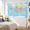 61"L x 50"W, variant on 90"L x 60"W World Map Wall Hanging Tapestry Home Decor for Teachers and Students