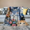 thumbnail image 2 of Shangniulu Collage Kitten Flannel Blanket for Bed, Fleece Throw Blanket for Unisex and Kids - Super Soft Plush Cat Blankets for Cat Lovers Cats Print Throws Blankets - Queen Size Blanket, 2 of 6