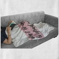 thumbnail image 6 of Lifestyle Soft Flannel Fleece Throw Blanket, Do Not Be Afraid to Fail Be Afraid Not to Try Words Art Print, Cozy Plush for Indoor and Outdoor Use, 50" x 70", Baby Pink Black, by Ambesonne, 6 of 6
