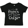 thumbnail image 3 of Inktastic Papa's Little Girl with Hearts Flower and Butterfly Girls Toddler T-Shirt, 3 of 5