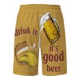 thumbnail image 3 of WILLBEST Pantalones Cortos Casuales para Hombre, Pantalones Cortos de Playa Estampados de Malla Transpirable A La Moda de Verano para Hombre, Pantalones de Playa, 3 of 4