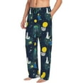 thumbnail image 2 of Fotbe Space and Animals Men's Pajama Pants,Sleepwear Pants,Pj Bottoms Drawstring And Pockets-X-Large, 2 of 9
