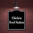 thumbnail image 2 of Chicken Feed Station BLACK Aluminum Composite Sign 8.5''x10'', 2 of 9