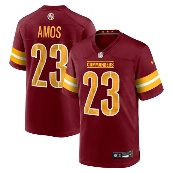 Men's Nike Trey Amos Burgundy Washington Commanders Team Game Jersey