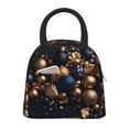thumbnail image 1 of Easygdp Elegant Golden Blue Ornaments Bolsa de Almuerzo Insulada Grande, Forro de Aluminio, Diseño Espacioso, a Prueba de Fugas, Ideal para Trabajo, Picnics, Viajes y Actividades al Aire Libre, 1 of 6