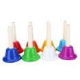 thumbnail image 2 of LAFGUR Hand Bell Set, 8 Note Musical Toy ,8-Note Colorful Metal Hand Bell Handbells Set Musical Instrument Toy for Kids Children, 2 of 8