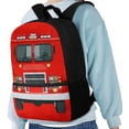thumbnail image 4 of Jeiento Fire Truck School Backpack for Boys Elementary Bookbag Back Pack Purse Red Kids Middle High School Bags Rucksack for Kindergarten Students Daypack Back To School Supplies, 4 of 6