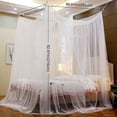 thumbnail image 2 of Mosquitera para Cama Cuadrada, 210 x 190 x 240 cm Mosquitera Grande Mosquitera de Poliéster, Cuatro Puertas Instalación Fácil y Rápida, para Camas Individuales y Dobles Blanco, 2 of 5