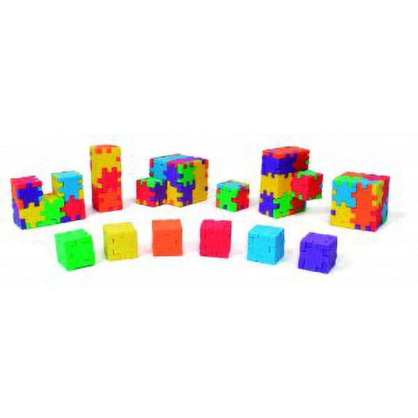 HAPPY HCE300 Expert Cardboard Box 3D Puzzle, Pack of 6, 6 Marble Colours = Blue, Green, Yellow, Fuchia, Red and Purple, 1 12 x 9 x 0,8 cm (Würfel 4 cm