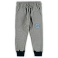 thumbnail image 3 of Infant Wes & Willy Heathered Gray/Navy North Carolina Tar Heels Jie Jie Long Sleeve Bodysuit & Pants Set, 3 of 3
