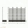 thumbnail image 2 of Riedhoff Planter Boxes Set with Trellises, 4 Planter Boxes & 4 Trellises, 65 x 16.2 x 62.99 inch, 2 of 8