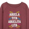 thumbnail image 3 of Instant Message - Abuela, Tita, Abuelita, Lita - Women's Lightweight French Terry Long Sleeve Shirt, 3 of 6