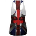 thumbnail image 2 of Guy Fawkes Day Union Jack Distressed British Flag Mask Womens Work Out Tank Top Multi 2XL, 2 of 2