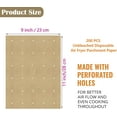 12 inch Air Fryer Parchment Paper Squares, 100 Sheets Unbleached Pre