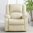 Large Real Leather Recliner Chair, 150 Degree Tilt, Living Room Bedroom