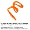 thumbnail image 4 of 200pcs Pipe Cleaners Chenille Stem Handmade Plush Sticks Twistable Bendable Fuzzy Bumpy Stems for DIY Craft Decoration School Projects Orange Craft Toys, 4 of 5