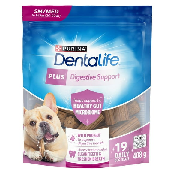DentaLife Plus Soutien digestif Petit/Moyen, Gâteries pour Chiens 408 g