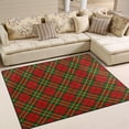 thumbnail image 2 of SKYSONIC 80x58 inches Lightweight Soft Area Rug Mat Indoor Floor Rugs Home Decoration for Kids Room Living Room Xmas Seamless Tartan Pattern, 2 of 6