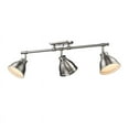 thumbnail image 3 of Duncan 3 Light Semi-Flush - Track Light in Pewter with Pewter Shades, 3 of 5