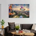 thumbnail image 6 of Magical Animated Classic Aladdins Wall Art Picture Painting Poster Canvas Print Posters Artworks Bedroom Living Room Decor 12x18inch(30x45cm), 6 of 6