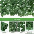 thumbnail image 2 of Hiziwimi 118x19 in Artifical Ivy Privacy Fence Screen,  Faux Ivy Vine Leaf Grass Wall, Artificial Hedges Greenery Backdrop Wall for Balcony Indoor Outdoor Garden Fence Decor, 2 of 7