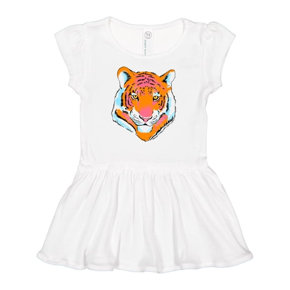 Inktastic Tiger Head Girls Baby Dress