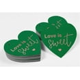 thumbnail image 4 of Inkdotpot 100 Pack Real Rose Gold Foil Paper Tag Love Is Sweet Wedding Favor Hang Tag, 4 of 6