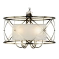 thumbnail image 3 of Meyda 135929 38.5 in. Penelope 6 Light Pendant, Brushed Nickel White Shantung Silkette, 3 of 7