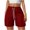 Wine, variant on RYRJJ Sweat Shorts Women Comfy Trendy Casual Summer Drawstring Cotton Lounge Shorts Athletic Running Short(Army Green,S)