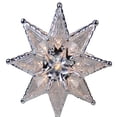 thumbnail image 3 of Northlight 8" Lighted Silver and Clear Mosaic Star Christmas Tree Topper - Clear Lights, 3 of 3