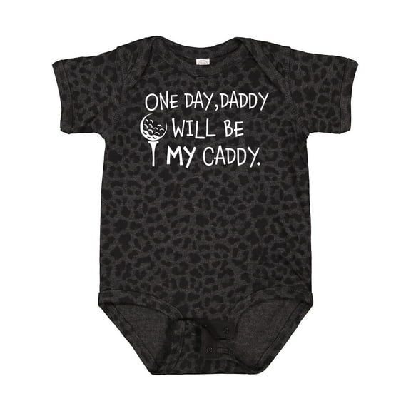 Inktastic One Day, Daddy Will Be My Caddy Kids Golfing Boys or Girls Baby Bodysuit