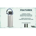 thumbnail image 2 of 6 Vulcan Stainless Steel Water Bottles with Strap Set, 34 oz. - Double Wall, Vacuum Insulated - Silver, 2 of 5