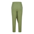 thumbnail image 5 of Puntoco Pantalones casuales largos para hombre Pantalones casuales de moda para hombre de color sólido con cintura elástica y pierna recta con cuernos largos, 5 of 5