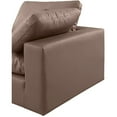 thumbnail image 5 of Meridian Furniture Comfy Brown Faux Leather Modular Sofa, 5 of 10