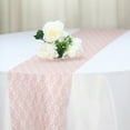 thumbnail image 3 of BalsaCircle 12" x 108" Floral Pattern Lace Table Runner Dusty Rose, 3 of 7