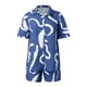 thumbnail image 3 of MKLEKYY Conjunto De 2 Piezas Para Mujer, Pantalones Cortos Para Correr, Camisas Informales De Gran Tamaño Con Botones Y Pijama Corto, 3 of 4