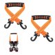 thumbnail image 1 of 4 pcs Ski and Boot Carrier Straps, 20.07x1 Inch Portable Ski Carrier Straps with Anti-Skid Pad and Double-Ended Buckles, Winter, 1 of 5