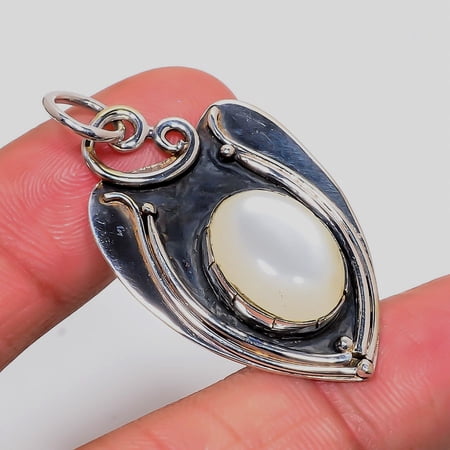 Mabe Pearl 925 Silver Plated Jewelry Pendant 1.77"(146)