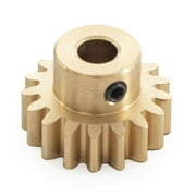 17T 1/10 RC Car Brass Motor Gear Golden Pinion Cogs Model Car DIY for Axial 1/10 RBX10 Ryft