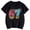 Black, variant on Tisuna Summer Tops For Child Girls 67 Number Cartoon Print Short Sleeve Crew Neck Shirt Comfortable Loose Kids Toddler Summer Blouse Black Size 3-4 Years
