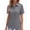 Dark Gray, variant on Short Sleeve Button Down Shirts for Women Collared Wrinkle Free Dress Shirt Soft Business Casual Blouses Summer Office Tops