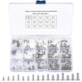 thumbnail image 2 of 800Pcs Tiny Screws for Electronics,M1 M1.2 M1.4 M1.7 M2 304 Stainless Steel Phillips Flat/countersunk, Micro Small Pan Head Machine Screws Assortment Kit for Eyeglasses, Watches, Clocks, Mobile Phone, 2 of 6
