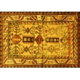 thumbnail image 1 of Ahgly Company Machine Washable Indoor Rectangle Persian Yellow Traditional Area Rugs, 7' x 9', 1 of 4