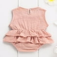 thumbnail image 2 of Baby Girl Sleeveless Ruffle Romper Dress, 2 of 6