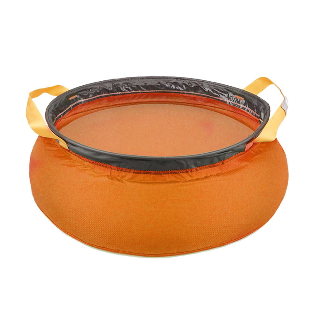 12L Outdoor Camping Folding Wash Basin Bucket Bath Washing Sink Bag