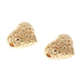 thumbnail image 3 of 2 piezas de corazón dorado Zulema Cuentas espaciadoras sueltas 17x15x2mm, 3 of 5