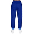 thumbnail image 5 of BRDFRL Women's Sweatpants Petite Length Pockets Pants Casual Workout Athletic Joggers Drawstring Waist Sweat Pants Blue 4XL, 5 of 5