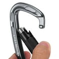 thumbnail image 4 of 24KN Locking Gate Carabiner Heavy Duty Auto Lock Carabiner Outdoor D-ring Buckle Climbing Rappelling Canyoning Hammock Locking Clip, 4 of 7